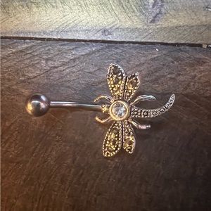 Dragonfly belly ring